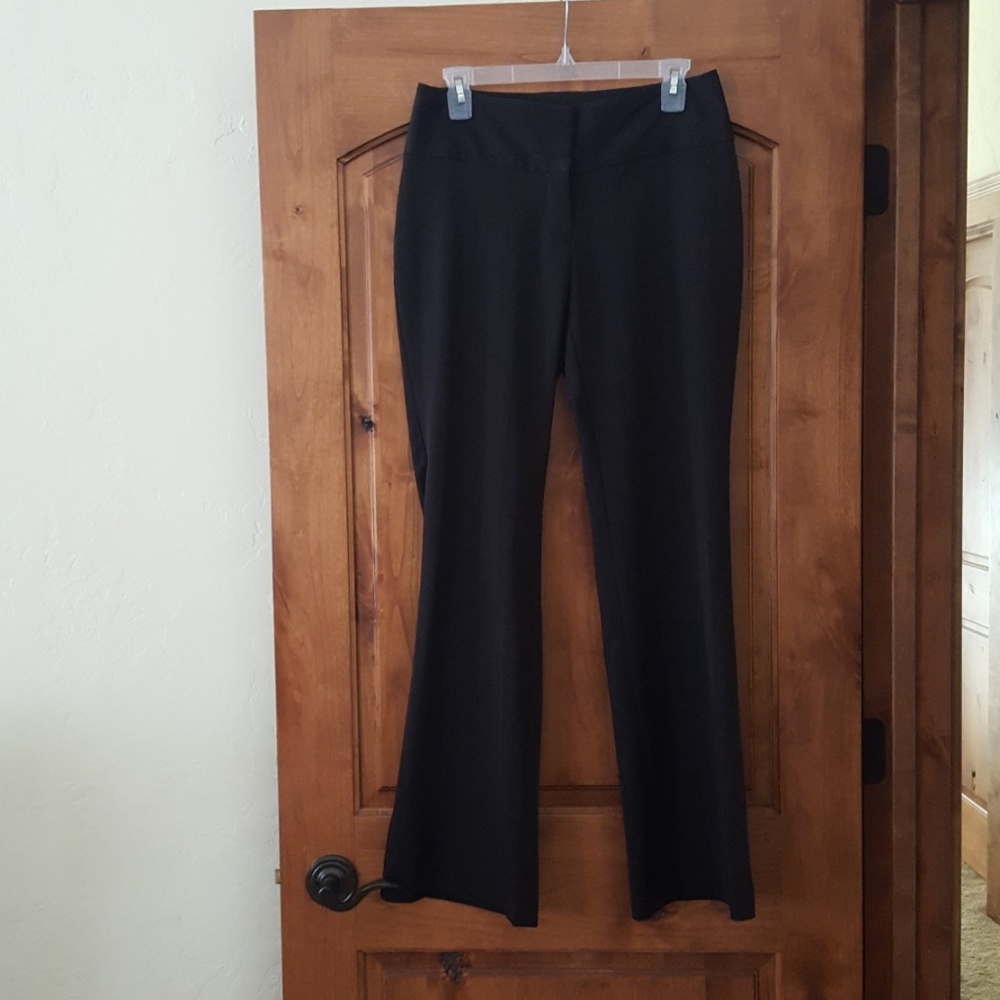 Black w/ red stripes dress pants, Size 4